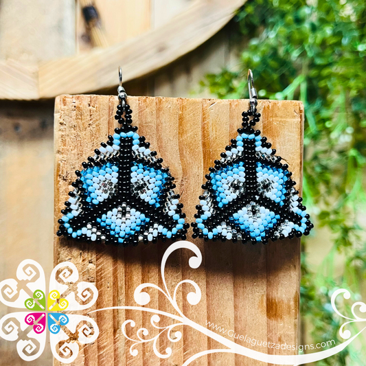Triangular Beaded  Earrings