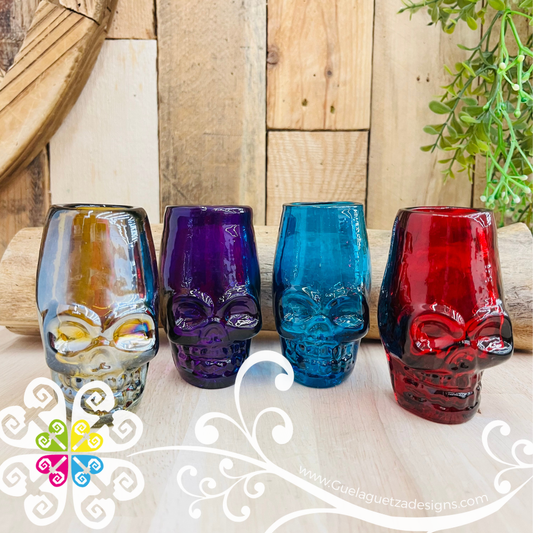 Calaverita Vidrio Soplado Tequilero Set - Tequila Shot Glasses