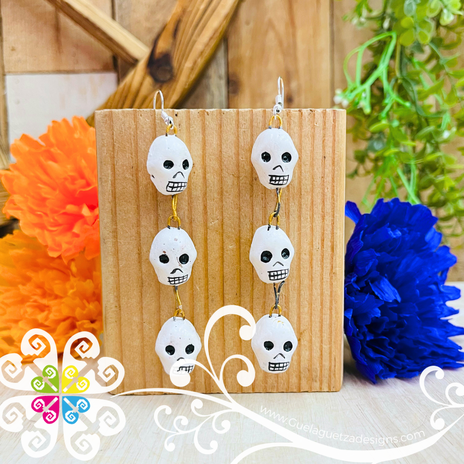 Linea de Cabezones - Calaverita Clay Earrings