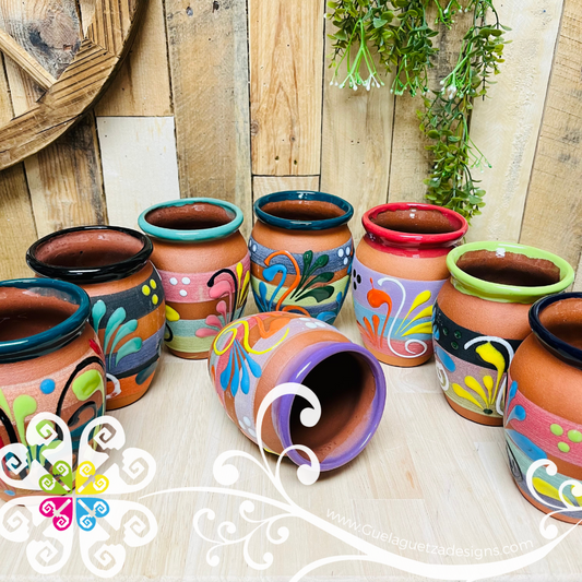 Imperfectly Beautiful Set of Fiesta Natural Vase - Set Clay Vase