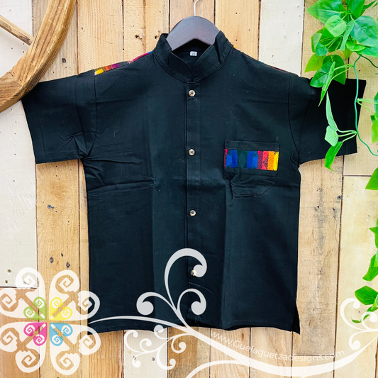 Black Colores Coralillo Boy Shirt - Camisas de Niño