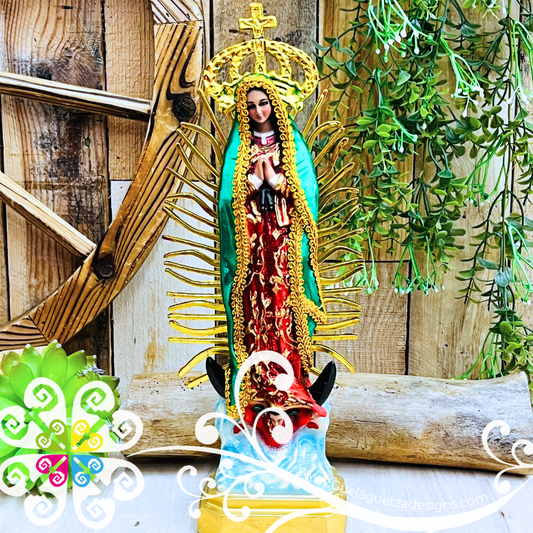 Small Virgen de Guadalupe Statue