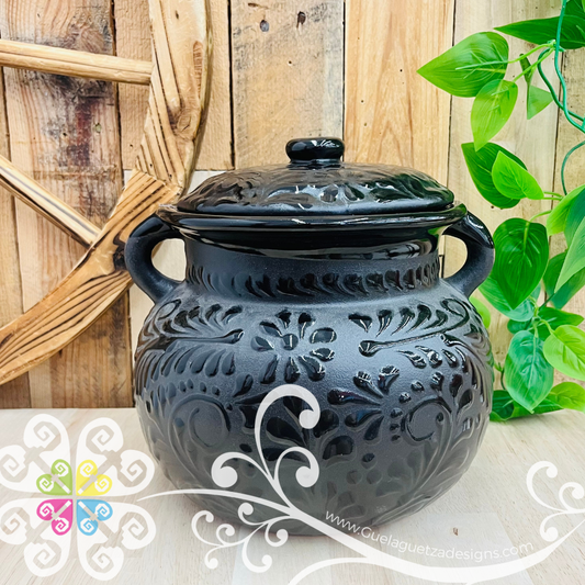 Black Espiga Olla Redonda - Home Decor