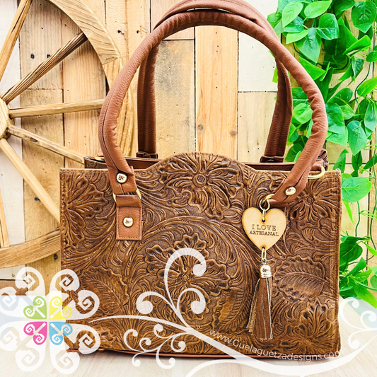 Melina Leather Purse - Bolsa de piel