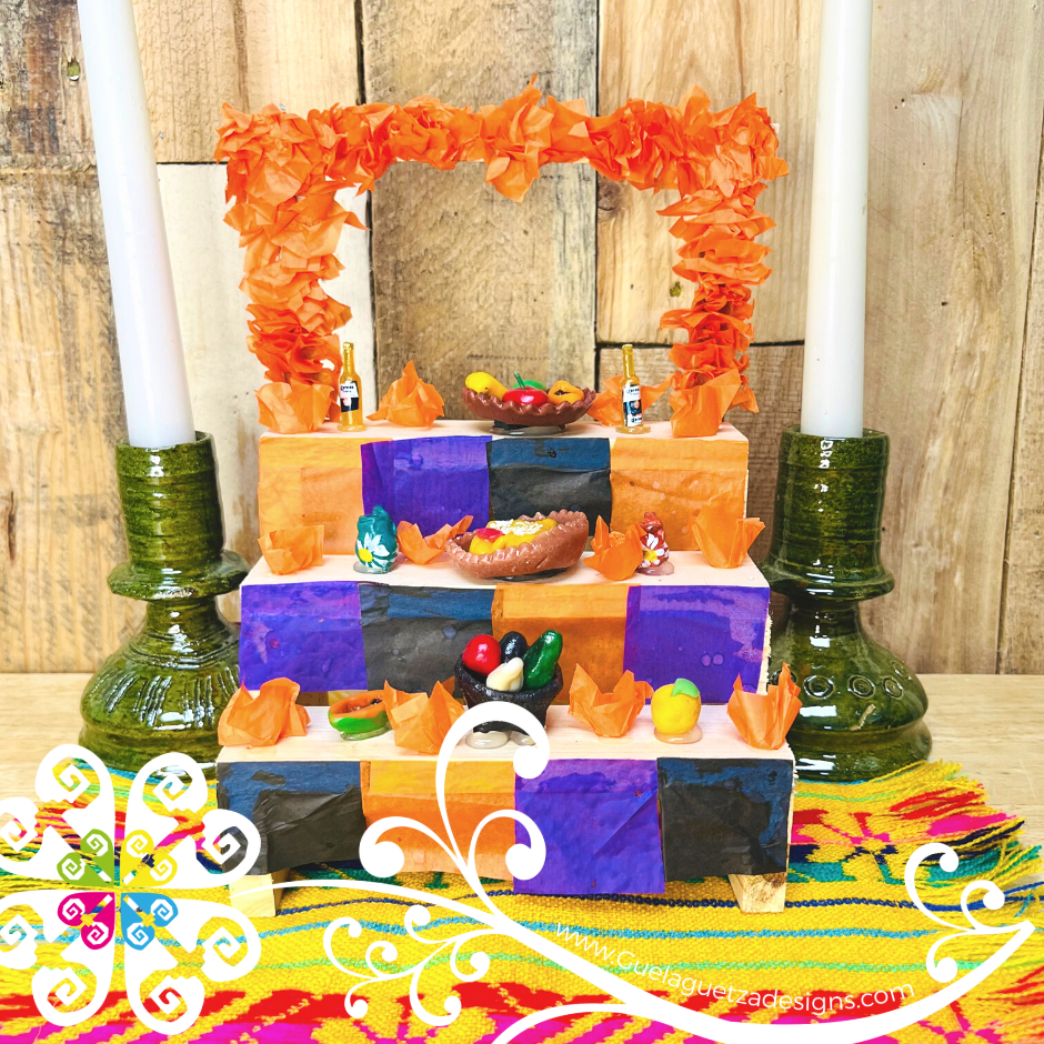 Mini Ofrenda Rug Ofrenda Mexicana - Dia de los Muertos - Altar - Miniature Ofrenda - Me ...