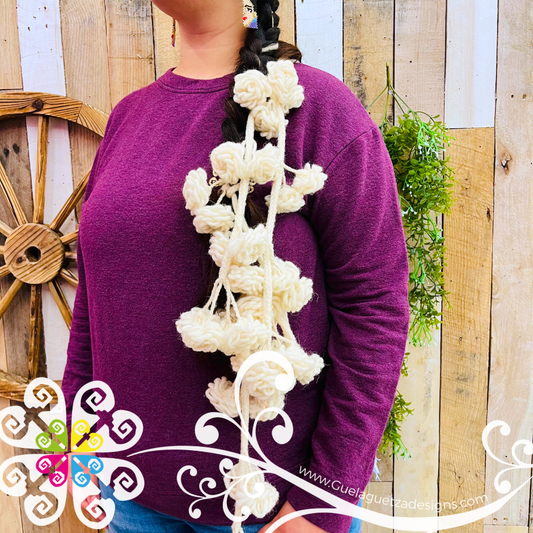 Large Tlacoyal Flores - Braid Hair Accessory