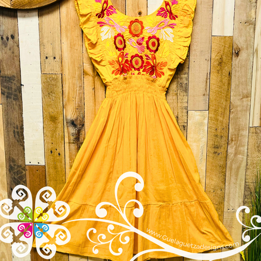 Yellow Tehuana Bonita Dress