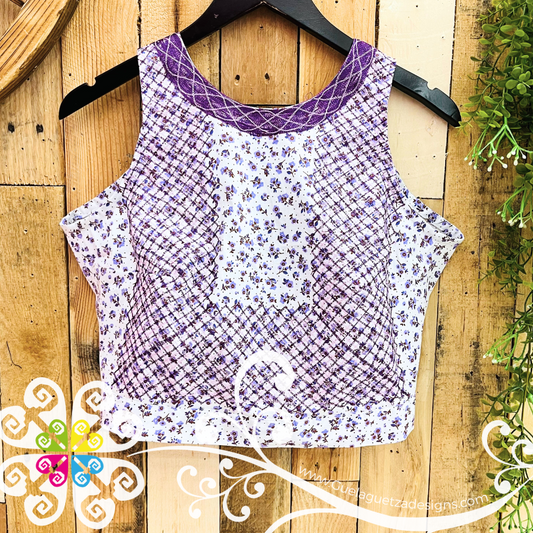 Medium Cadenilla Tehuana Fabi Top - Double Embroider