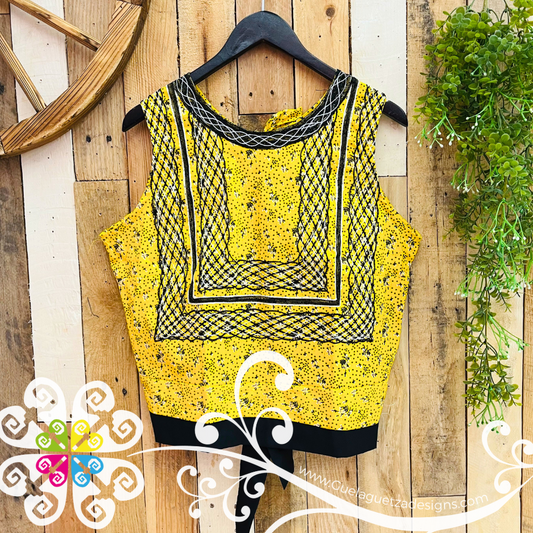 Large Cadenilla Tehuana Fabi Top - Double Embroider