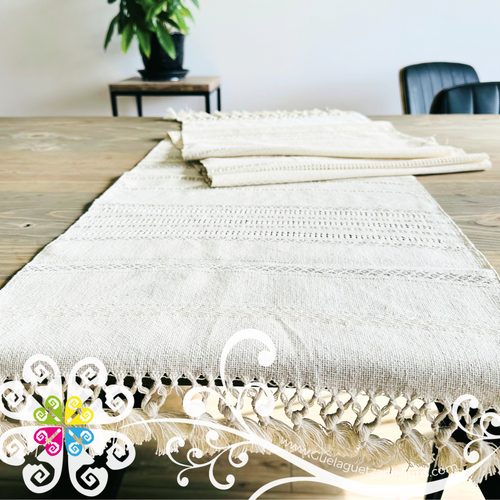 Pedal Loom Table Runner - Mexican Home