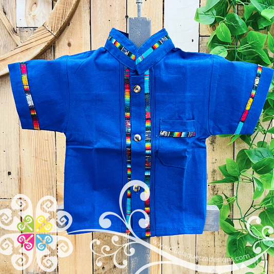 Royal Blue Coralillo Boy Shirt - Camisas de Niño