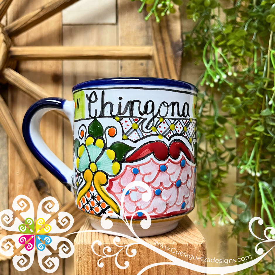 Chingona Floral Bouquet - Single Talavera Mug