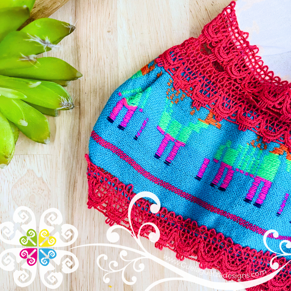 Blue Cambray Campesino Children Dress