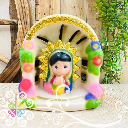Small Castillo Animated Virgen de Guadalupe - Lamp