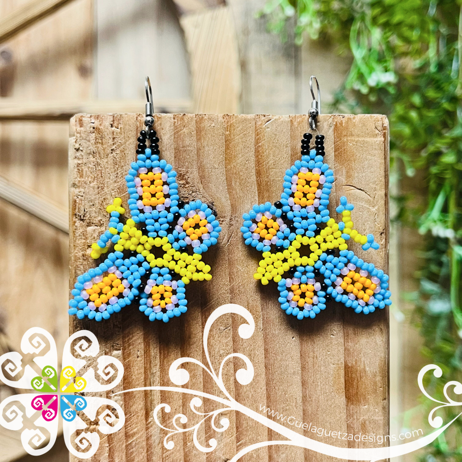 Beaded Butterfly Earrings
