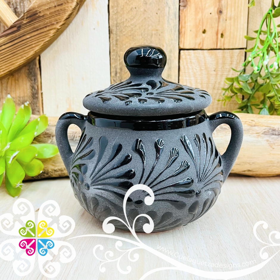 Black Espiga Sugar Bowl