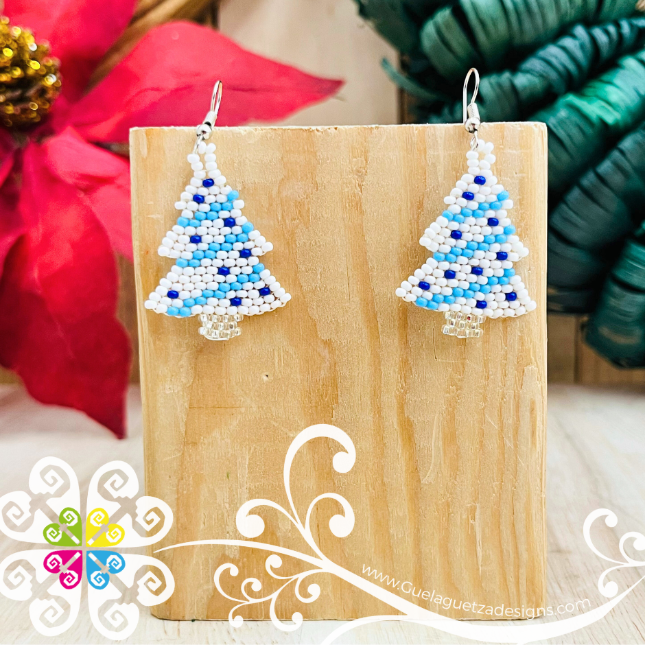 Christmas Tree - Christmas Beaded Earrings