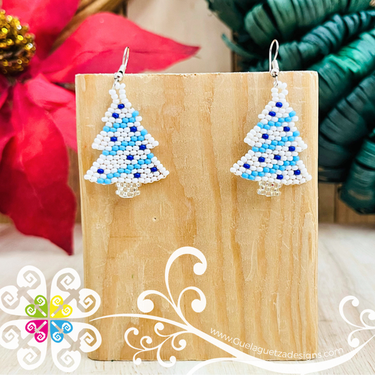 Christmas Tree - Christmas Beaded Earrings