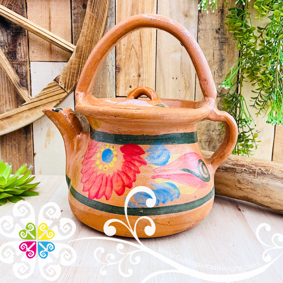 Medium Luna Clay Tea Pot - Mexican Clay Kitchen