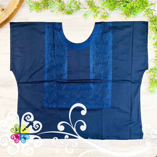 Large Cadenilla Tehuana Shirt - Doble Embroider