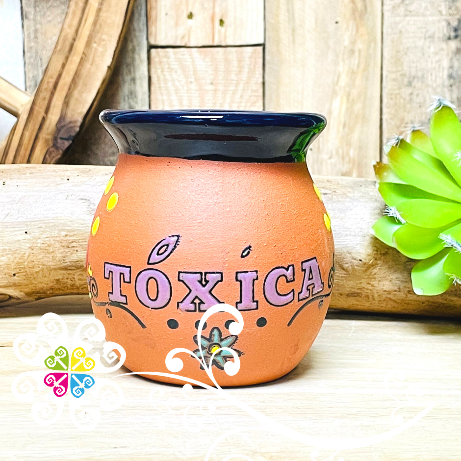Toxica Jarrito Decorado -  Single Taza Barro