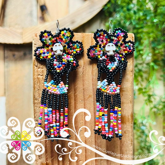 Large Beaded Catrina Earring