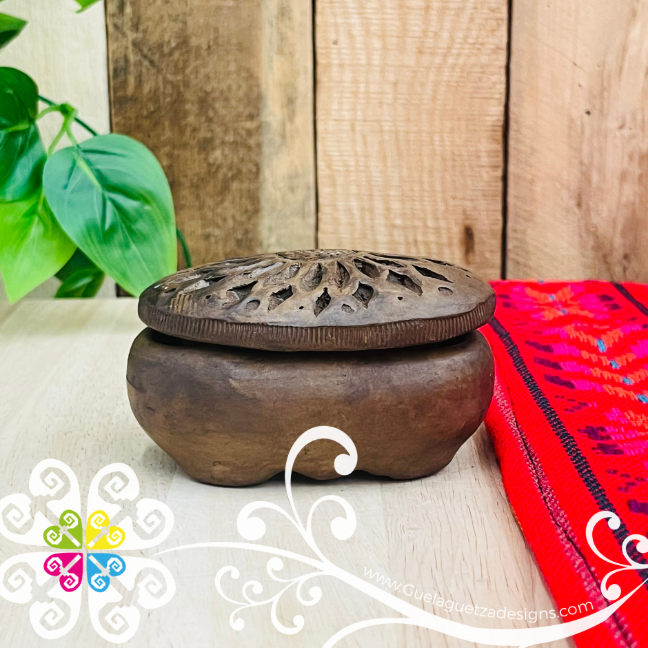Small Oval Jewelry Box - Barro Cafe Oaxaca