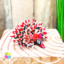 Mini Porcupine Alebrije Handcarve Wood Decoration Figure