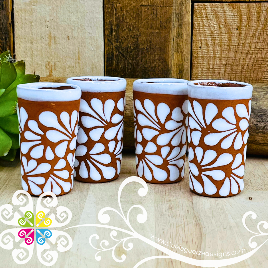 Natural/White Espiga Tequilero Set - Clay Tequilero Set