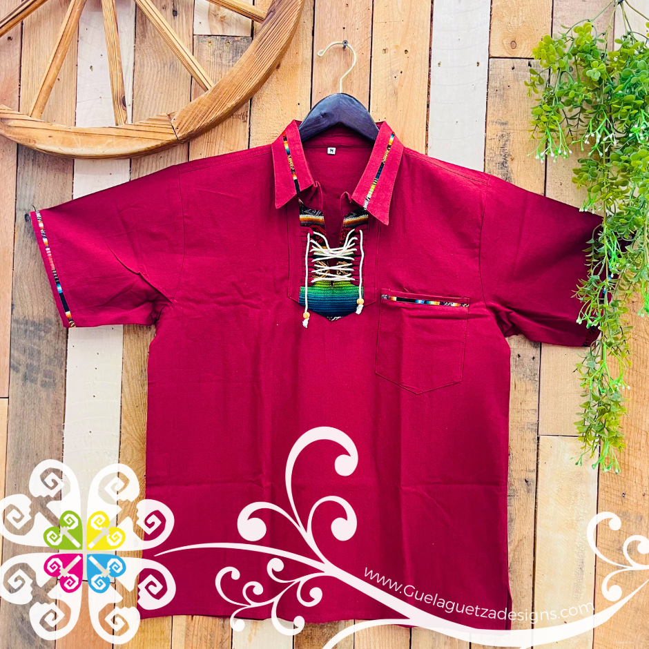 Maroon Coralillo Jareta Shirt - Men Shirt