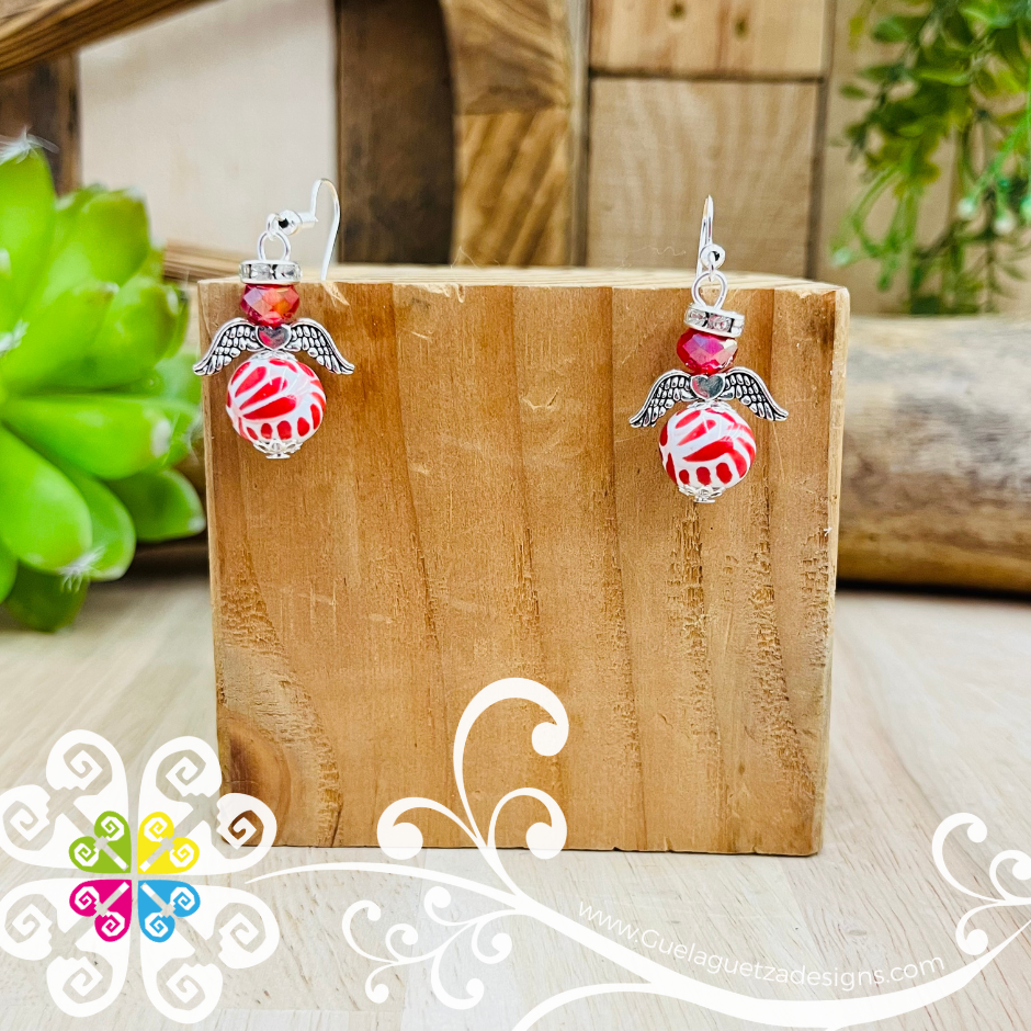 Angelitos Talavera Earrings - Talavera Accessories