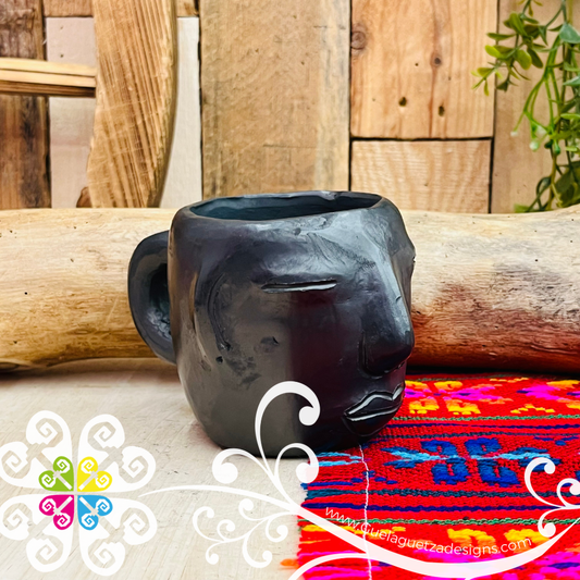 Medium Taza Olmeca Mug - Barro Negro Oaxaca