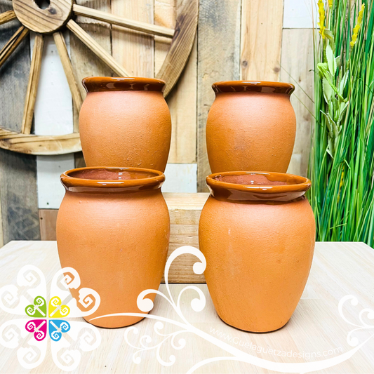 Set of 4 Cantarito Loco - Set Clay Cantarito