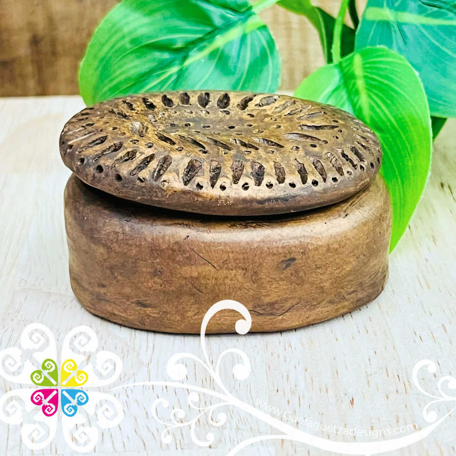 Mini Oval Jewelry Box - Barro Cafe Oaxaca