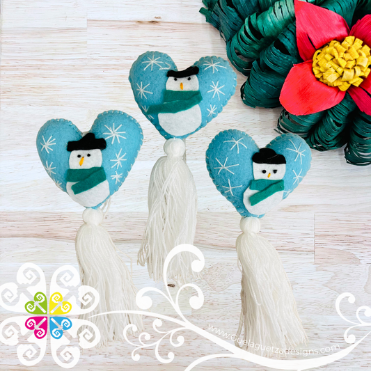 Snowman Pom Pom Sets - Christmas Ornaments