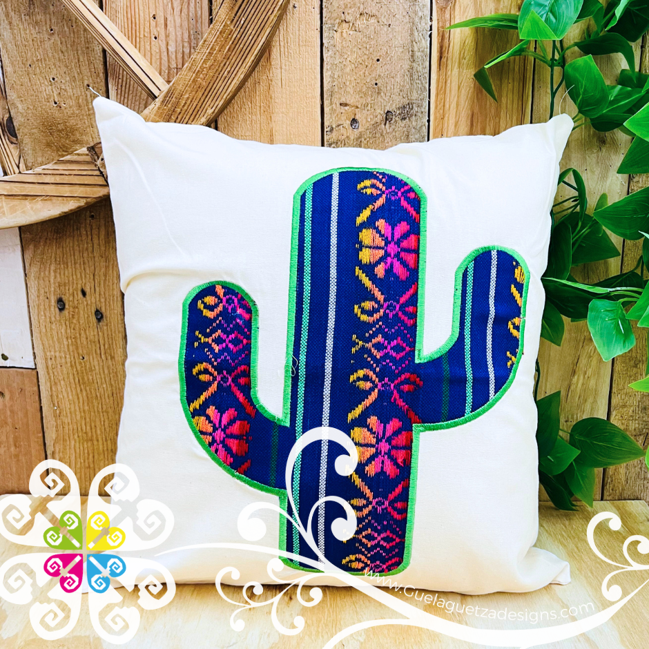 Cambray Cactus Decorative Pillow Case - Mexican Home