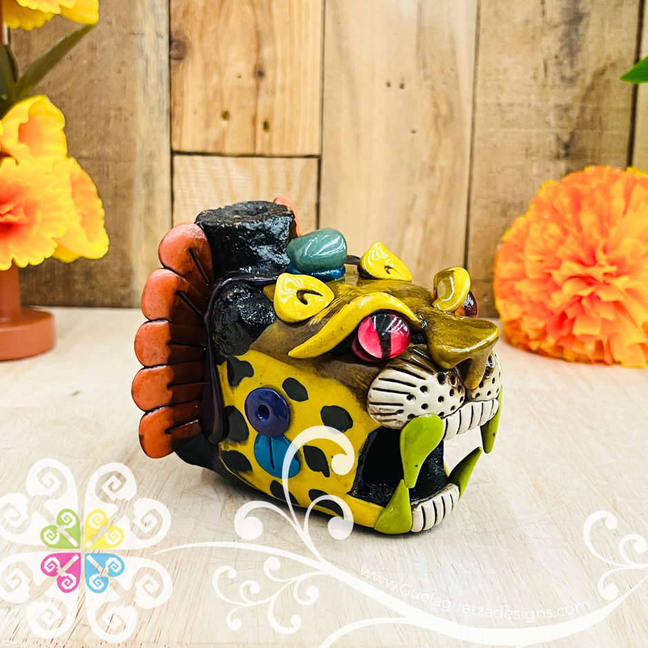 Large Jaguar Ocarina Silbato - Resin & Epoxy Clay Whistle