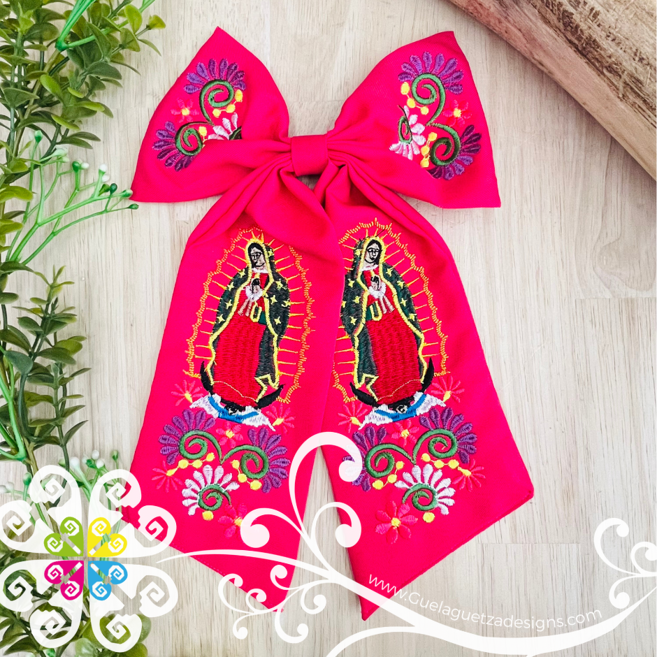 Virgen de Guadalupe Hair Bow - Hair Accessories
