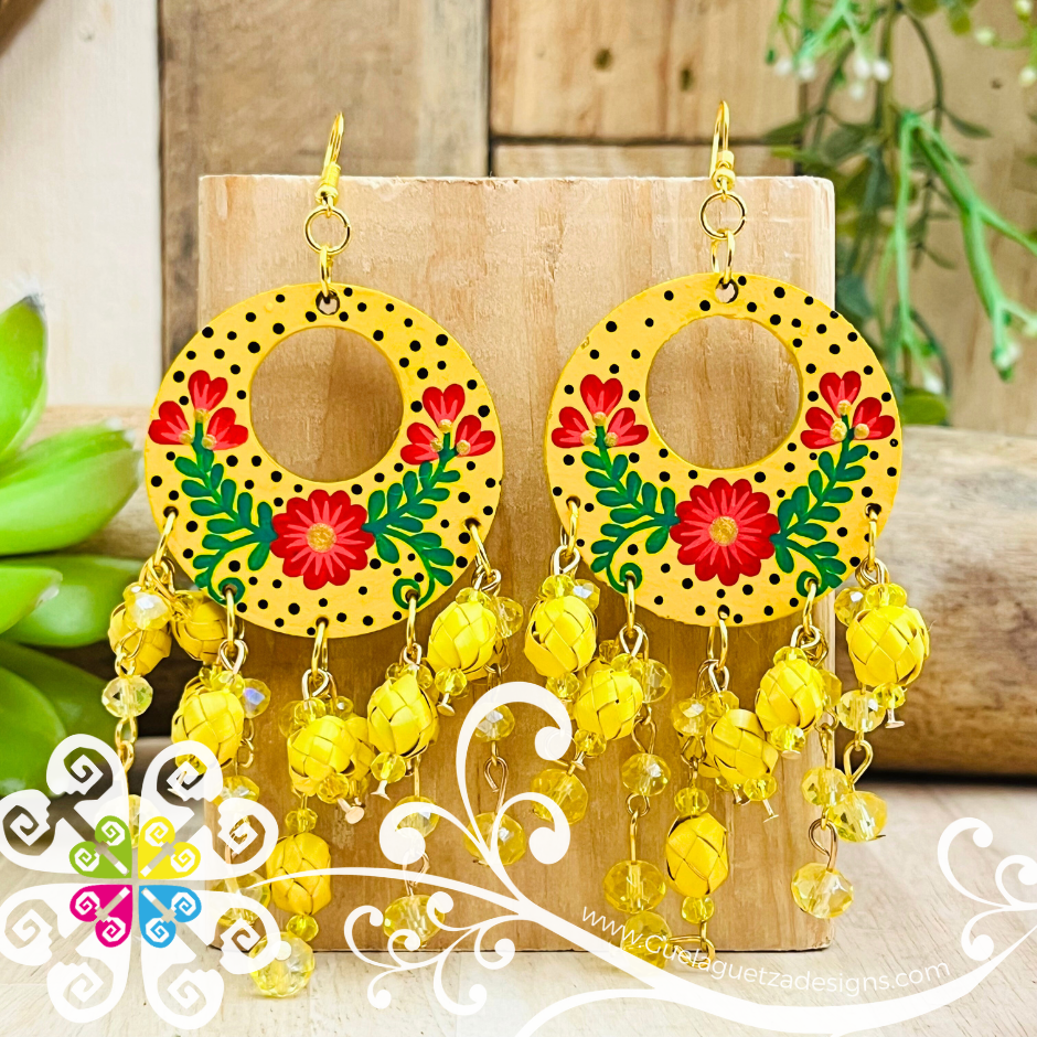 Arracada Gitana Wood Earrings - Palm Earrings