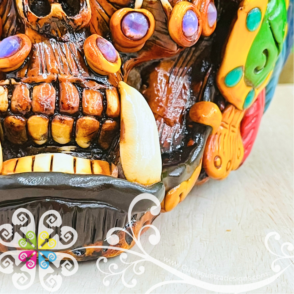 Large Craneo Jaguar - Epoxy Clay Resin Skull