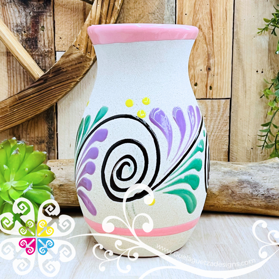 Pink Catrina Ovulo Vase - Mexican Home Décor