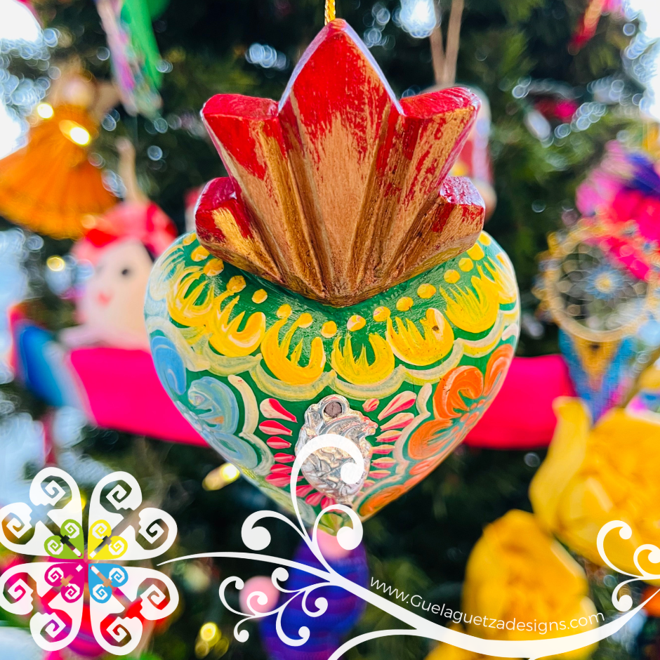 Mini Corazón Pintado - Christmas Ornament