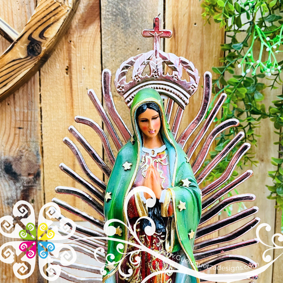 Large Virgen de Guadalupe y Juan Diego Statue