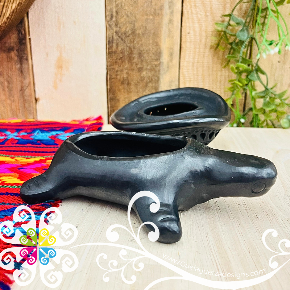 Turtle Jewelry Box - Barro Negro Oaxaca