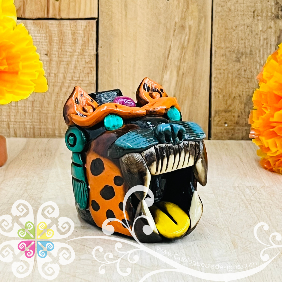 Medium Jaguar Ocarina Silbato - Resin & Epoxy Clay Whistle