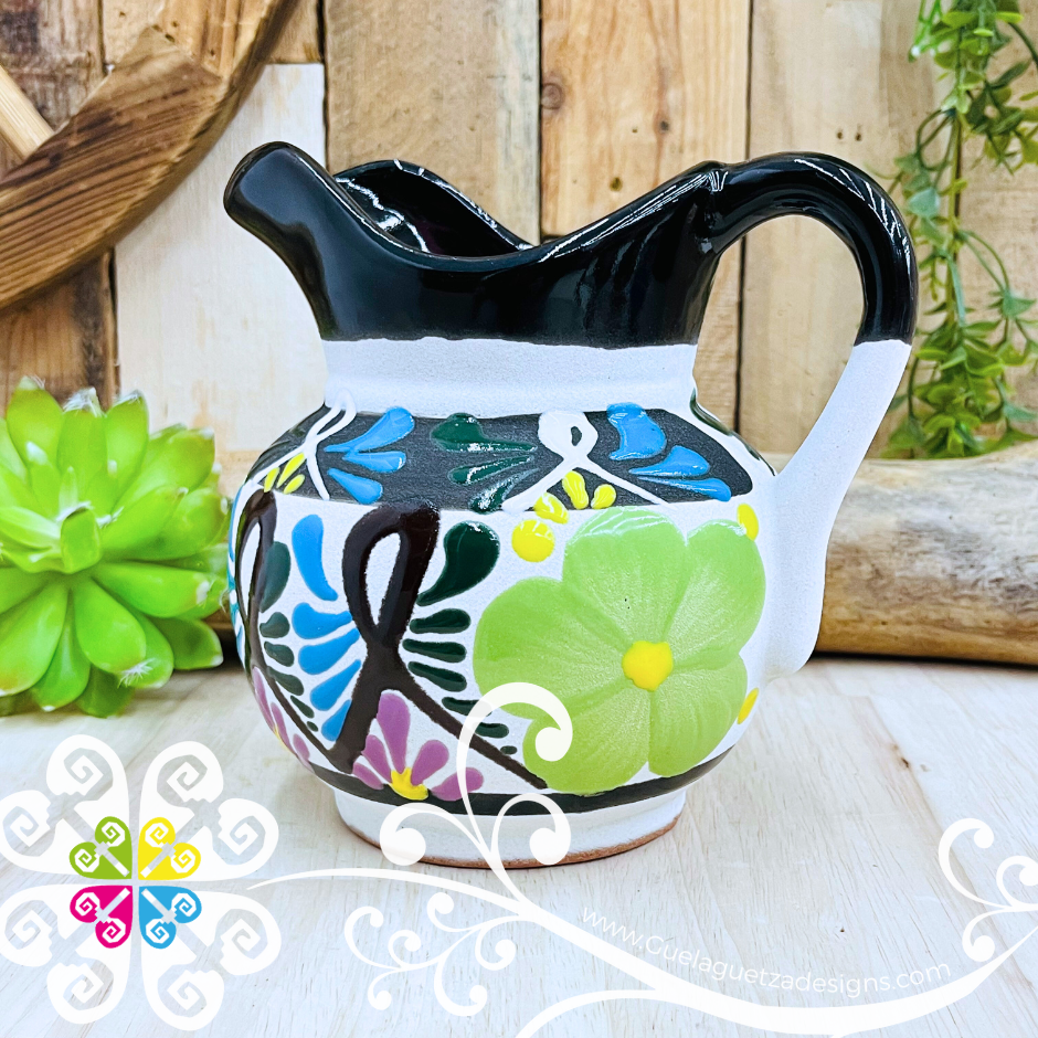 Black Small Engobe Clay Pitcher - Jarro
