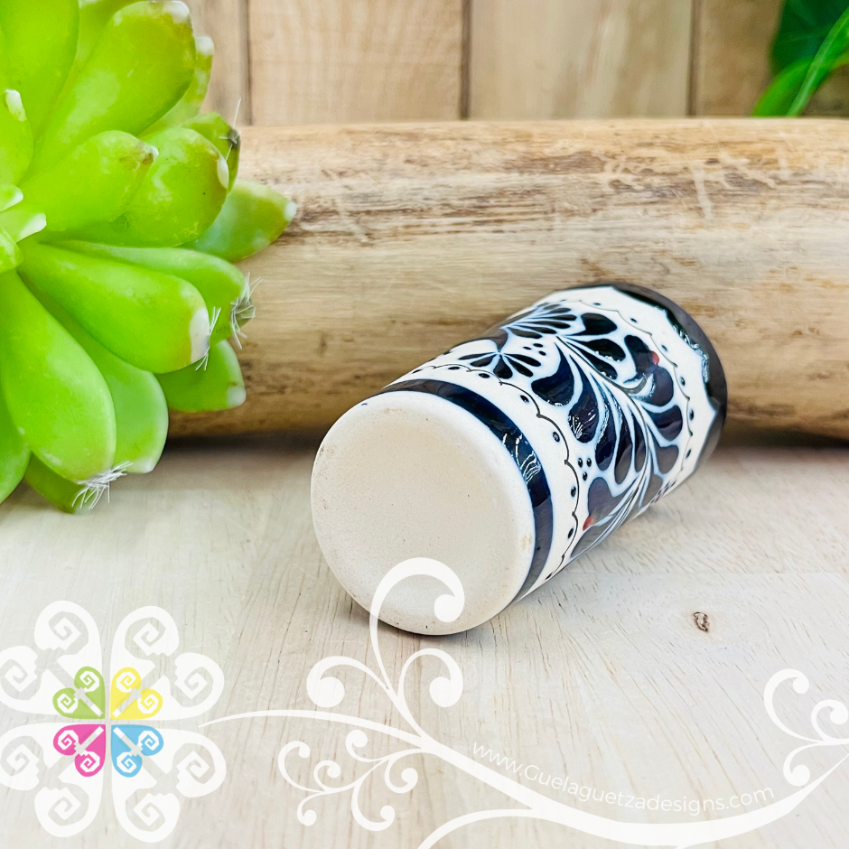 Navy Blue Tequilero Colibri - Barro Alta Temperatura - Clay Shot