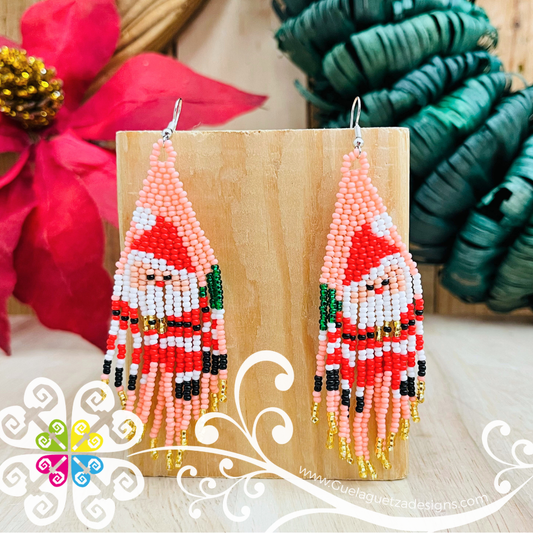 Santa Fleco - Christmas Beaded Earrings
