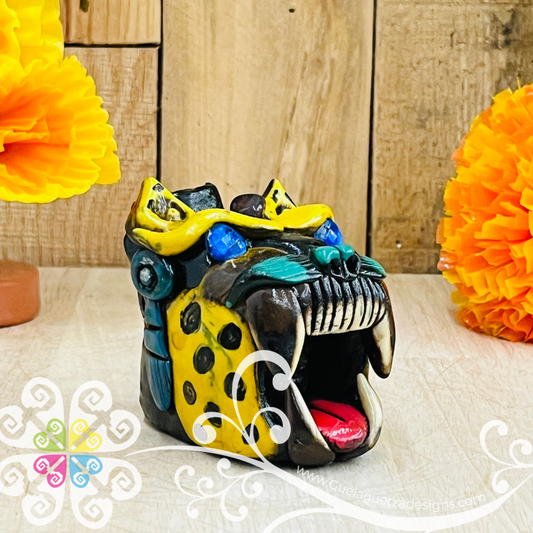 Medium Jaguar Ocarina Silbato - Resin & Epoxy Clay Whistle