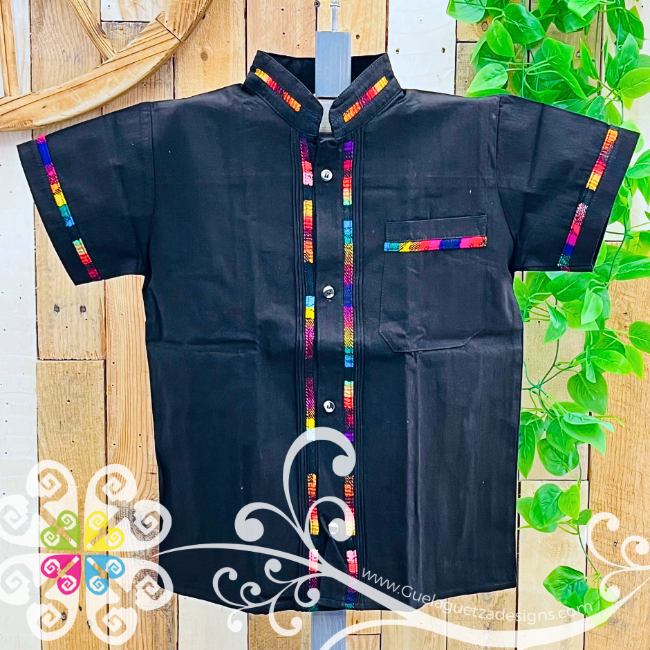 Black Coralillo Boy Shirt - Camisas de Niño